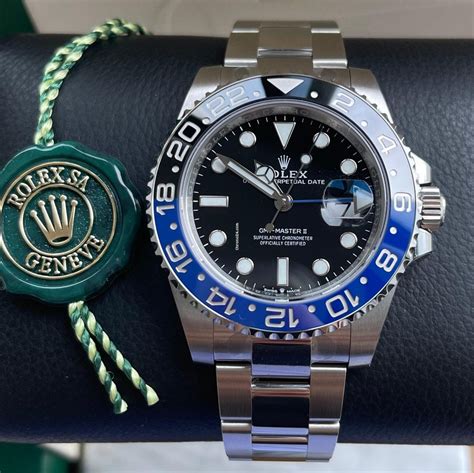 rolex gmt master batman for sale